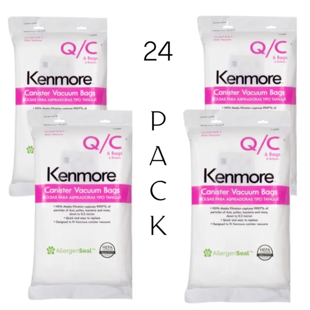 Kenmore 20-53292 Vacuum Cleaner Bag 4 Packs Of 6 24 Bags Total