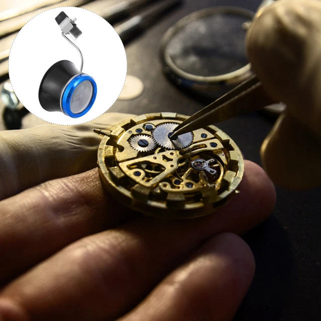 Reloj de aleación de aluminio herramienta lupa para gafas inserción espejo de aumento
