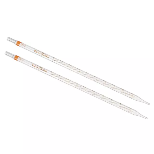 Graduated Dropper Pipettes, 2 Pcs 10ml Borosilicate Glass Pipette, Clear