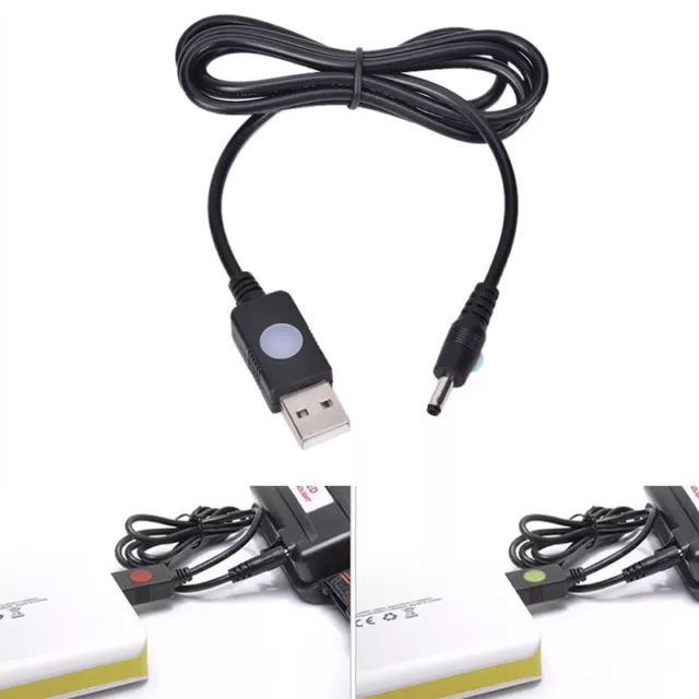 3.5mm USB DC Power Charging Cable Charger Cable Wire for Flashlight Head laEL