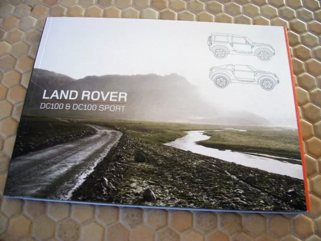 Land Rover Convertible Dc100 Dc100 Sport Concept Brochure Data Dvd Brochure 2012