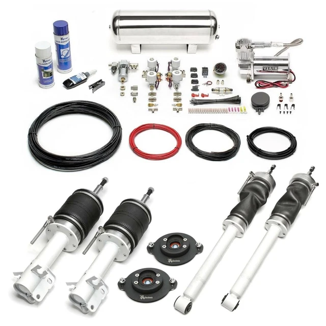 Ta technix Air Châssis+Kit de Compresseur Argent pour VW Golf I Jetta Sirocco