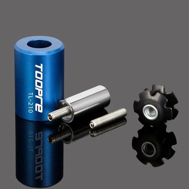 CYCEARTH Bike Star Outil Réglage Écrou Fourche Vélo Avec Écrou Étoile - Pour Tube 2,8 Cm