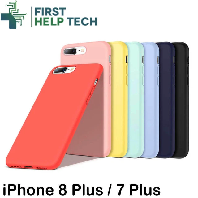 Liquid Silicone Case For iPhone 8 Plus / 7 Plus Luxury Thin Soft Phone Cover New
