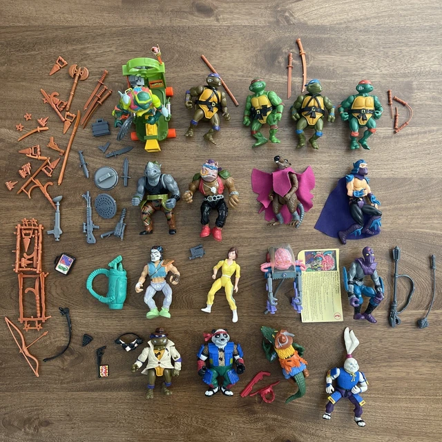 TMNT LOT Vintage Playmates Figures Teenage Mutant Ninja Turtles 1988-