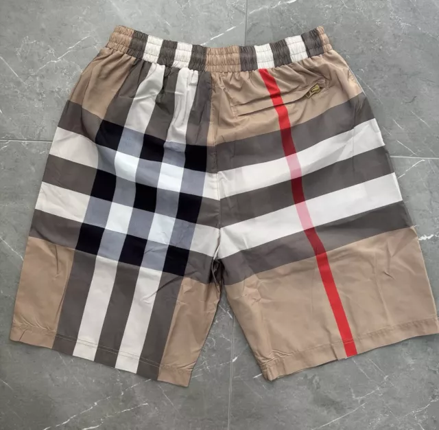 Burberry Swim Shorts Mens Nova Check Plaid Size Medium/Large 2