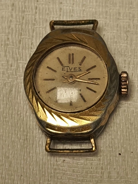 Montre Mécanique ELVES - Boîtier Chromé, Sans Bracelet - Occasion, Fonctionne Bien