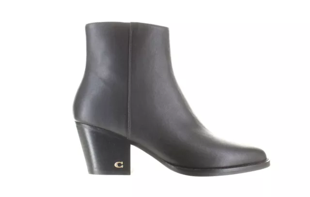 Coach Womens Black Ankle Boots Size 8 (7608577)