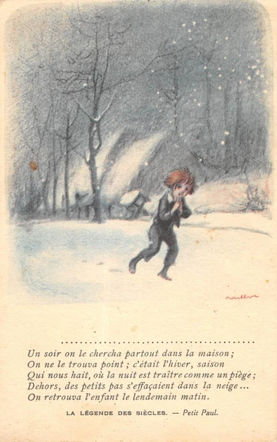 Cpa Illustrateur / Poulbot / La Legende Des Siecles / Petit Paul