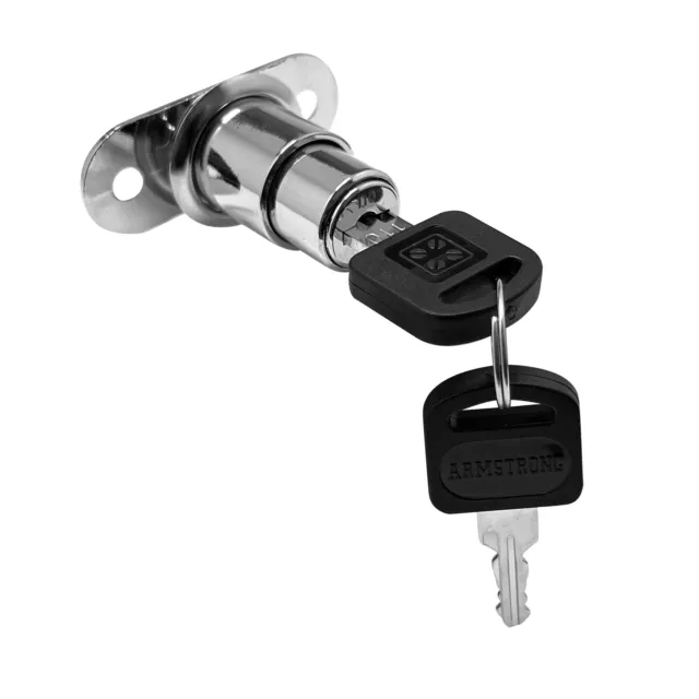 CRL LK54 Nickel Plated Track Plunger Lock