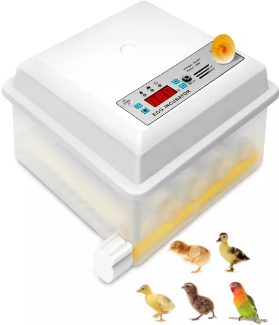 16 Egg Incubator, Incubadora De Huevos for Chicken with Led Candler,Automatic