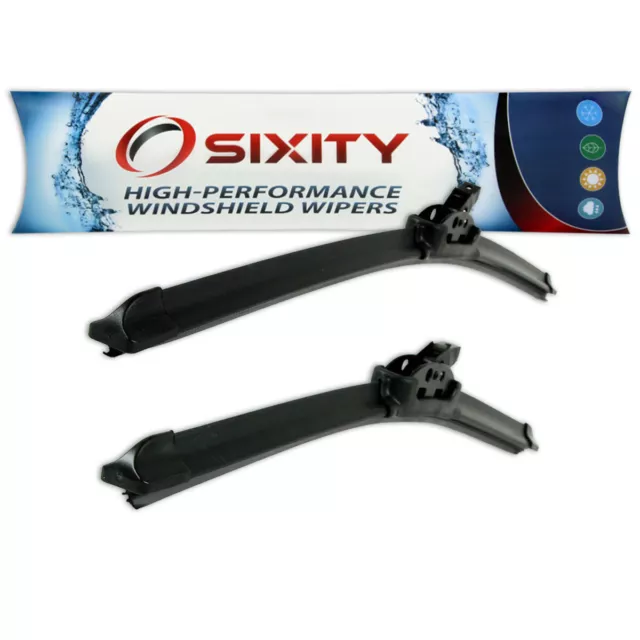 Front Bracketless Windshield Wiper Blades for Saab 9-2X OEM Upgrade Kit Set ut