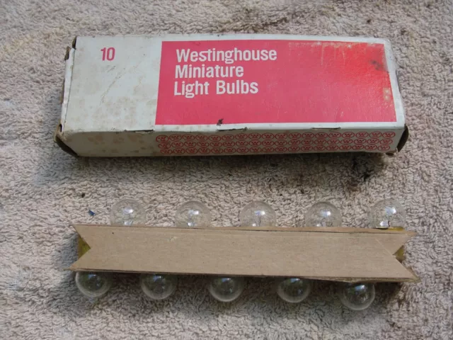 (10) Westinghouse 1155 Automotive Miniature Lamp 12V 4 CP Miniature Lamp Bulb