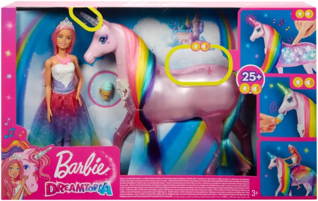 Mattel FXT26 Barbie Dreamtopia Magisches Zauberlicht Einhorn 2