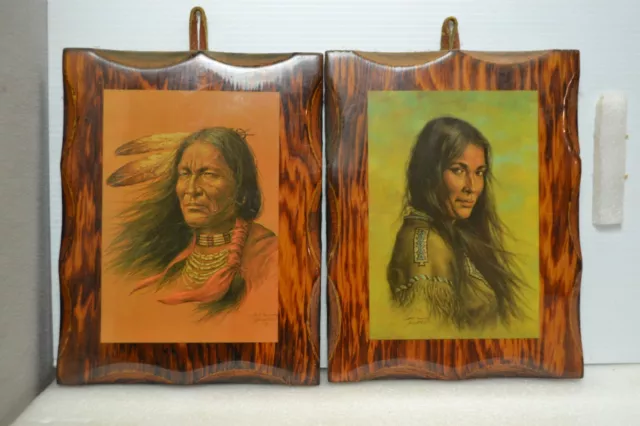 Pictures X 2, native American hand made in USA by Birds Picture factory