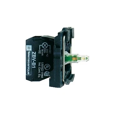 Harmony corps de bouton lumineux - Ø22 - vert LED intégrée 1