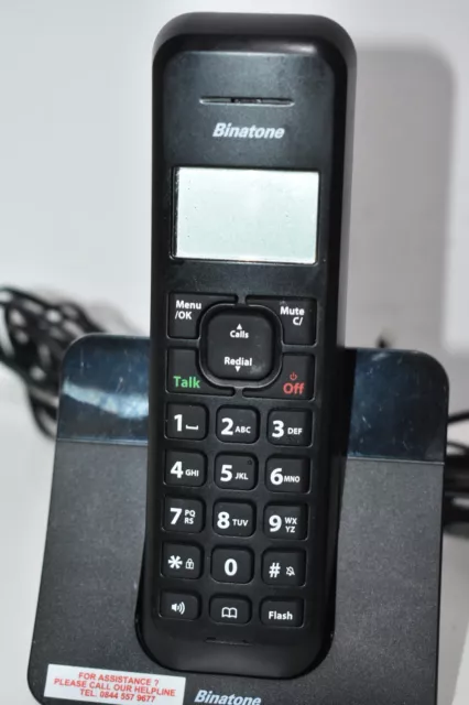 Binatone Twin Phone Handset Home Telephone Digital Cordless Luna 1105 TESTED 2