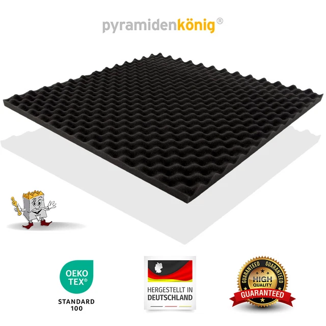 Pyramidenschaumstoff 100 X 50 X 7cm Anthrazit Produktbild-Vorschau 10