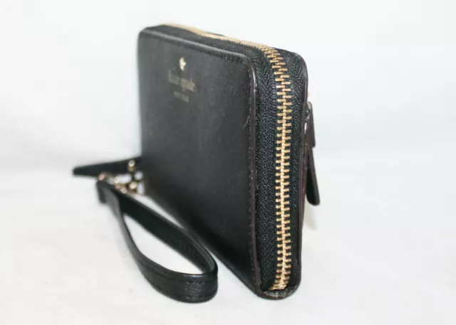 KATE SPADE Cedar Street Jordie Wristlet Wallet PWRU4206 Black Leather 3