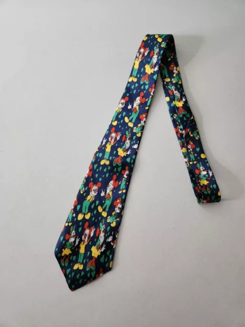 Mickey Mouse Neck Tie Mens Classic Blue Novelty