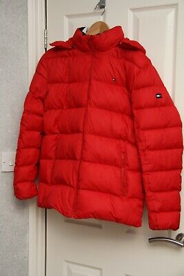 Tommy Hilfiger Boys Winter Warm Jacket Coat 176 Puffa Red