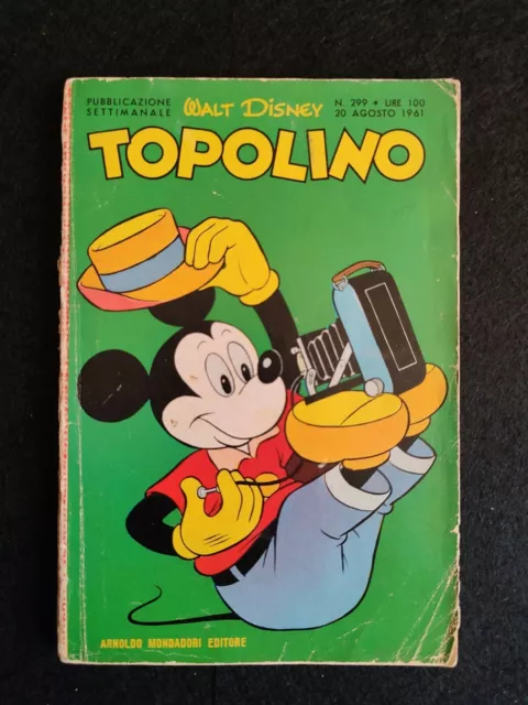 TOPOLINO LIBRETTO Nr. 299 Ed. Mondadori 1961 *** (Cod.28) Con Figurine