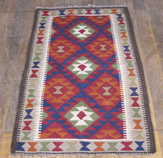 Alfombra geométrica estilo vintage 144cm x 86cm