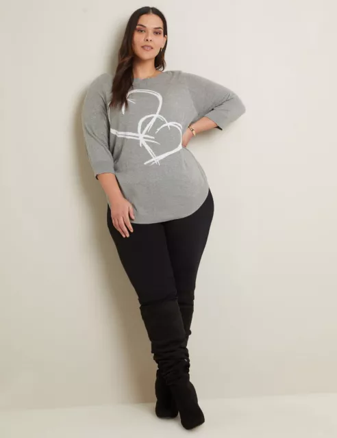 AUTOGRAPH - Plus Size - Womens Jumper - Regular Winter Sweater - Grey Pullover 2