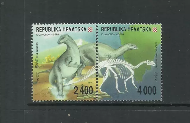 CROACIA. Año: 1994. Tema: FAUNA PREHISTORICA.