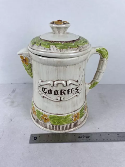 Vintage 1960s Treasure Craft Cookie Jar - Coffee Pot Design - Used Very Good 2