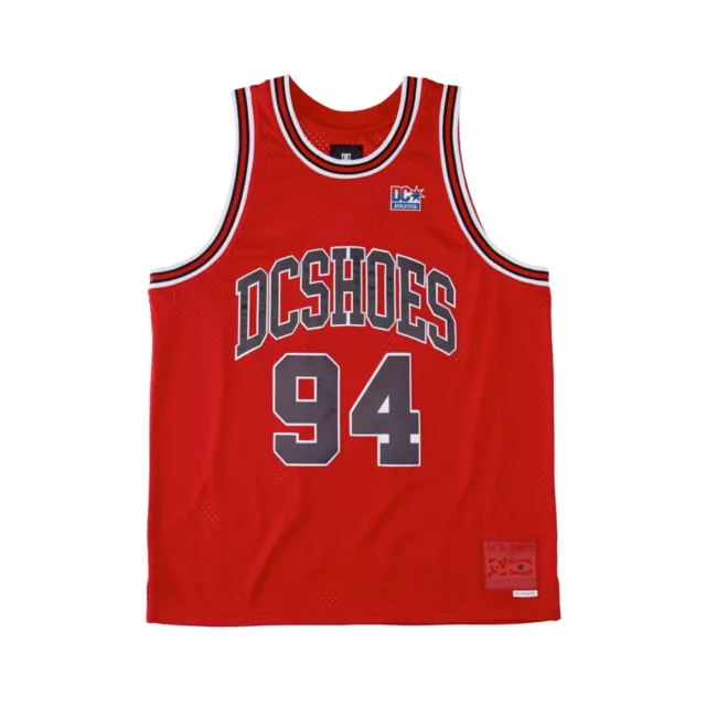 DC Shy Town Jersey Red Mens Streetwear Skate Apparel