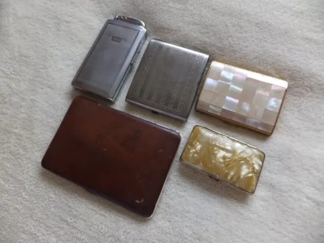 Vintage Cigarette Cases x5