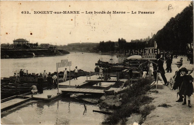 CPA NOGENT-sur-MARNE - Les bords de Marne - Le Passeur (659373)