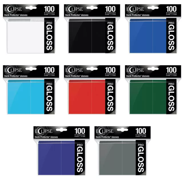 Ultra PRO GLOSS Eclipse Deck Protectors Standard 66x91mm Card Sleeves PK100