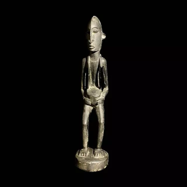 African Rungu Luba Scultura Arte tribale Figura scolpita in legno Legno... 2