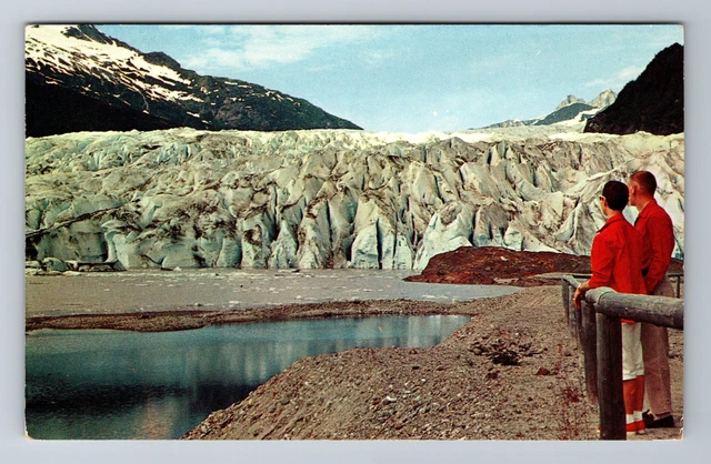 Juneau, AK-Alaska, Mendenhall Glacier Antique, Vintage Postcard