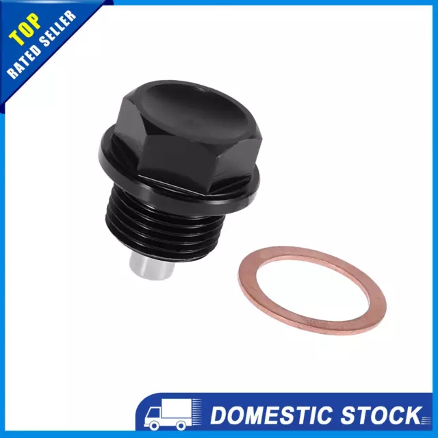 Universal M18x1.5 Magnetic Oil Drain Plug Sump Drain Nut W/ Gasket Pack of 1