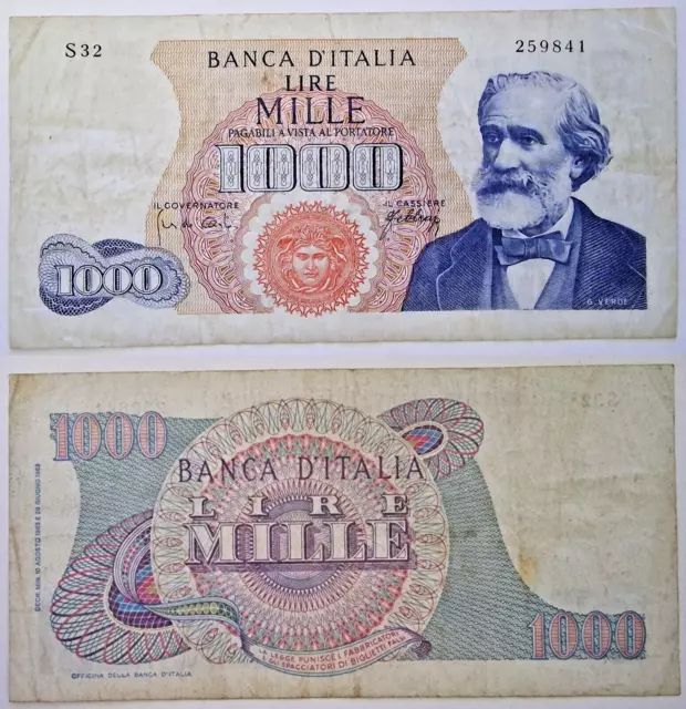 1000 Lire 1962 from Italy