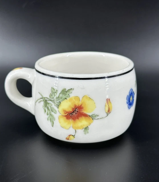 Southern Pacific Railroad Line Prairie Mountain Wildflowers Mug Cup 1931, one