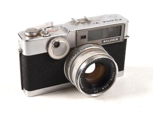 Cámara Fujica V2 década de 1960 35 mm con Fujinon 45 mm F1,8