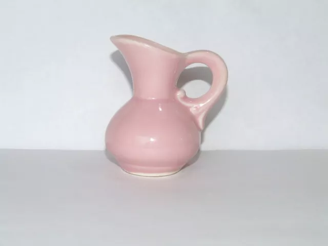 1930's - 40's Shawnee Pottery Miniature Mini Pink Pitcher Vase USA