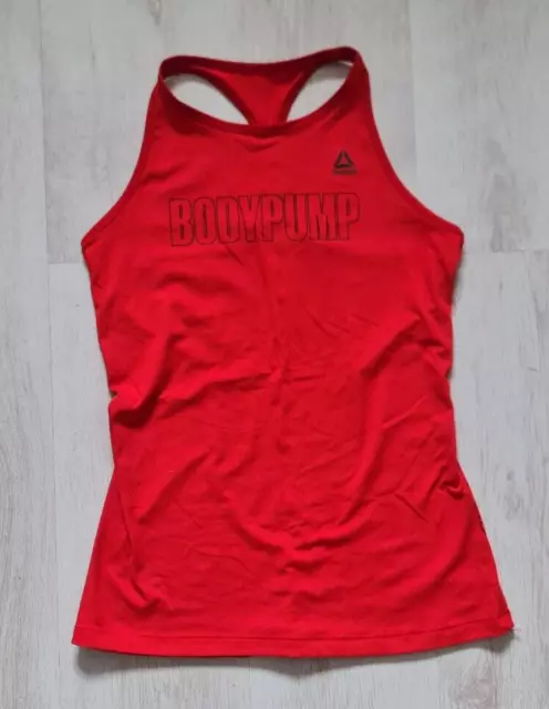 Reebok BODYPUMP Damen Sport Top rot T-Shirt Tanktop Größe S 36 Training Fitness