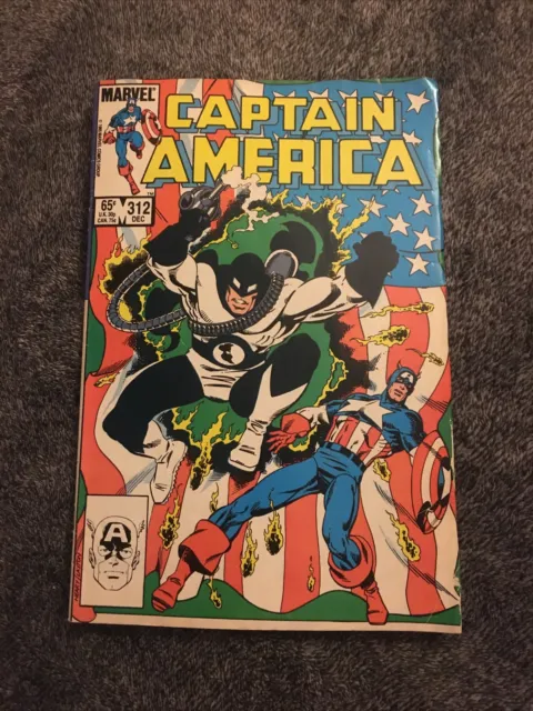 CAPTAIN AMERICA #312 1ST APPEARANCE FLAG SMASHER MCU Marvel Comics 1985