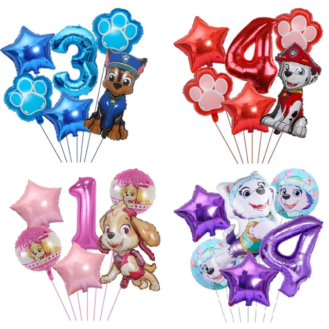 Globos De Aluminio De La Patrulla Canina Para Niños, Decoración De