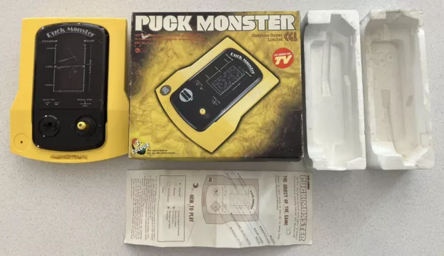 *SPARES OR REPAIR* CGL PUCK MONSTER  VINTAGE ELECTRONIC GAME Inc BOX & INSERTS