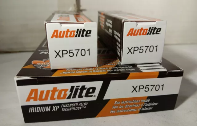 6 pc Autolite Iridium XP XP5701 Spark Plugs,new in original retail boxes