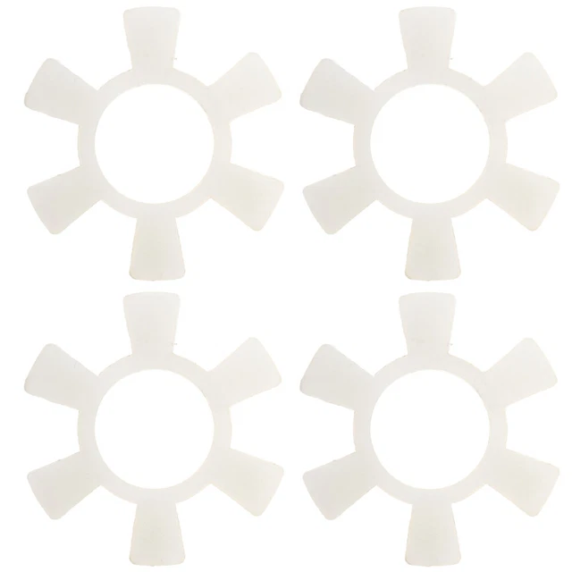 4 Pcs Elastisches Polster Polyurethan Maschinenzubehör White