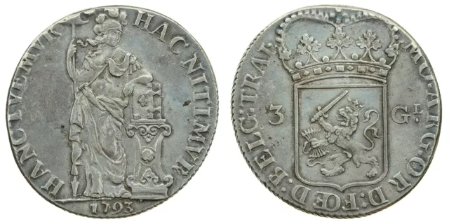 Netherlands / Utrecht - 3 Gulden 1793