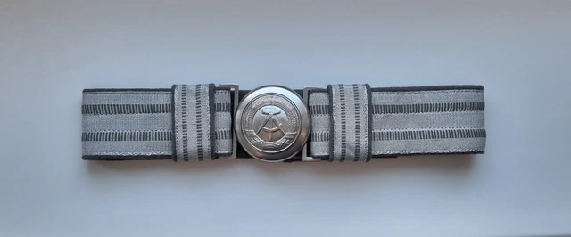 Original NVA Koppel Textil Grau Soldat DDR Gürtel