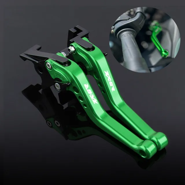 For KAWASAKI ZX-6R ZX636 2007-2018 Motorcycle CNC Short Brake Clutch Lever